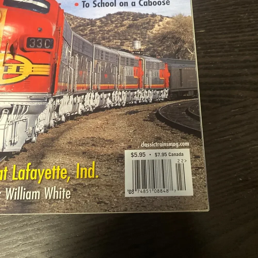Classic Trains 2002 Summer Santa Fe Atlanta Stations Lafayette Inciana